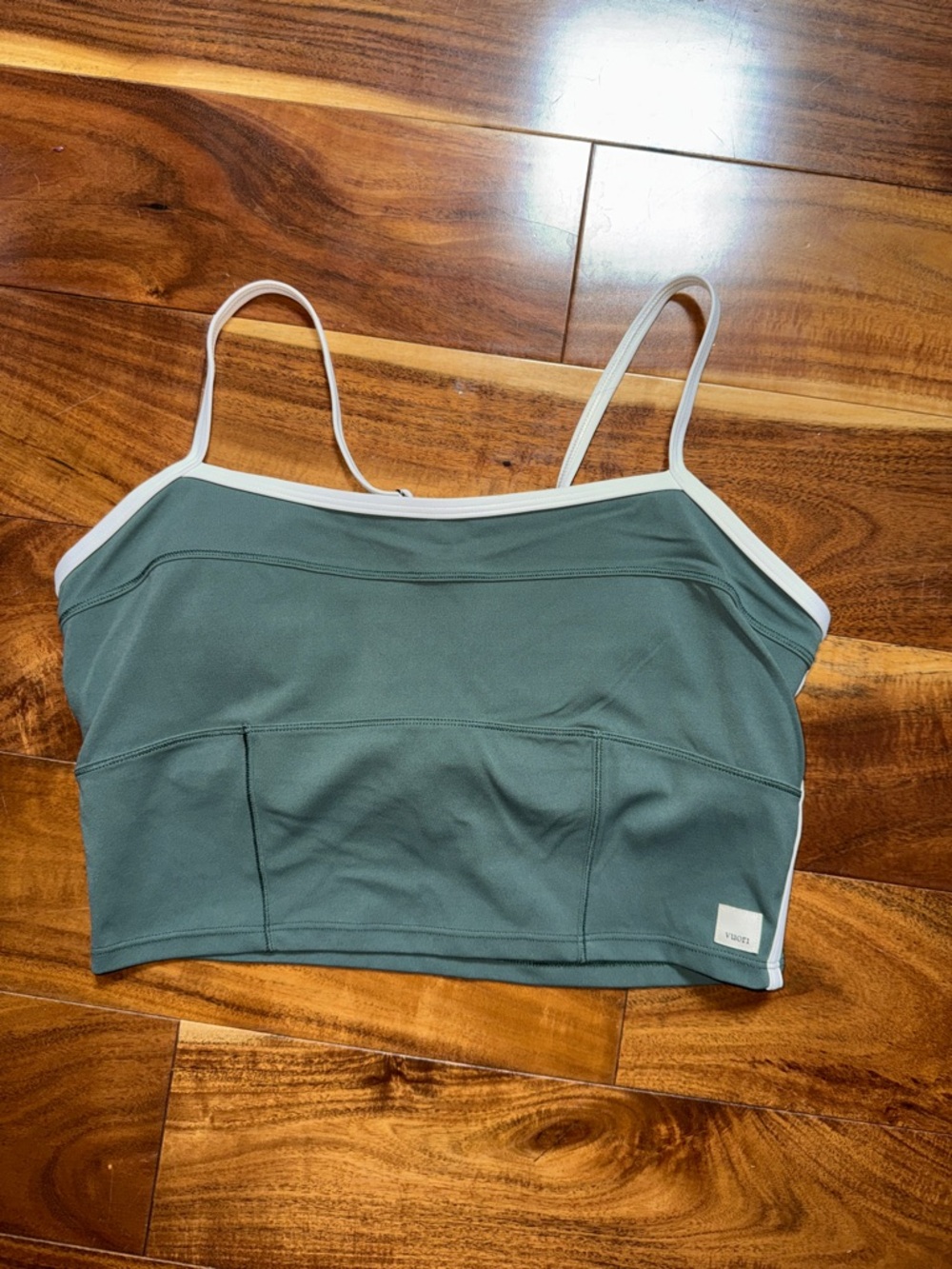 Vuori all the feels corset tank agate green size medium